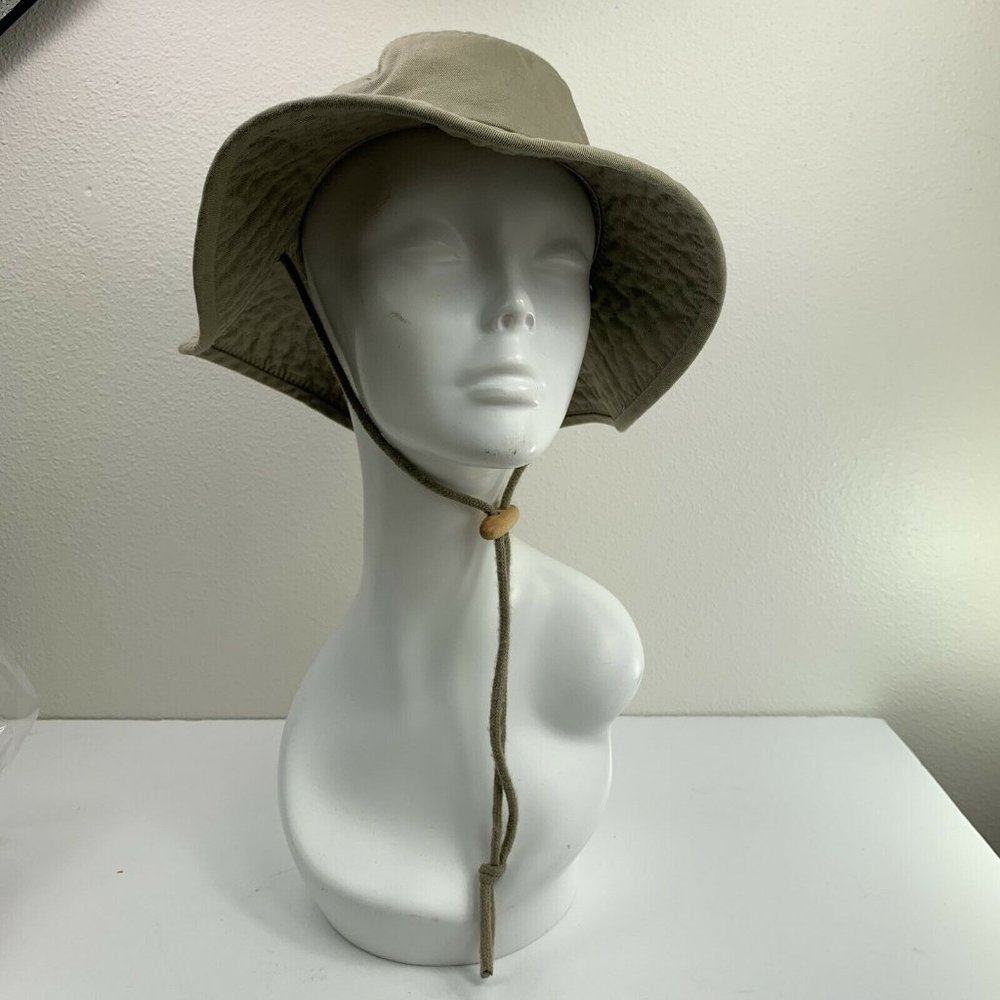  Dorfman Pacific Hat Sz M Khaki Fishing Bucket Boo